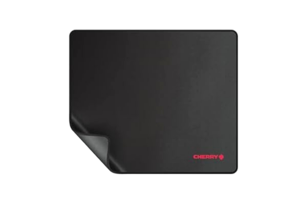 Cherry CHERRY MP 1000, PREMIUM MUSMATTA XL, 30 cm x 35 cm, sydda kanter, passar alla mussensorer, halkfri, kan rullas ihop, svart
