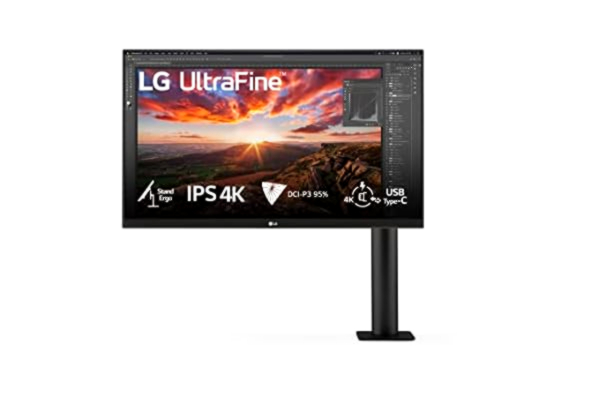 LG  UltraFine Ergo 27UN880P-B - UN880P Series - LED-skærm - 27 - 3840 x 2160 4K @ 60 Hz - IPS - 350 cd/m² - DisplayHDR 400 - 5 ms - 2xHDMI, DisplayPort, USB-C - højtalere